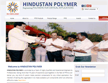 Tablet Screenshot of hindustanpolymer.com